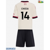 Liverpool Federico Chiesa #14 Bortedraktsett Barn 2025-26 Kortermet (+ Korte bukser)